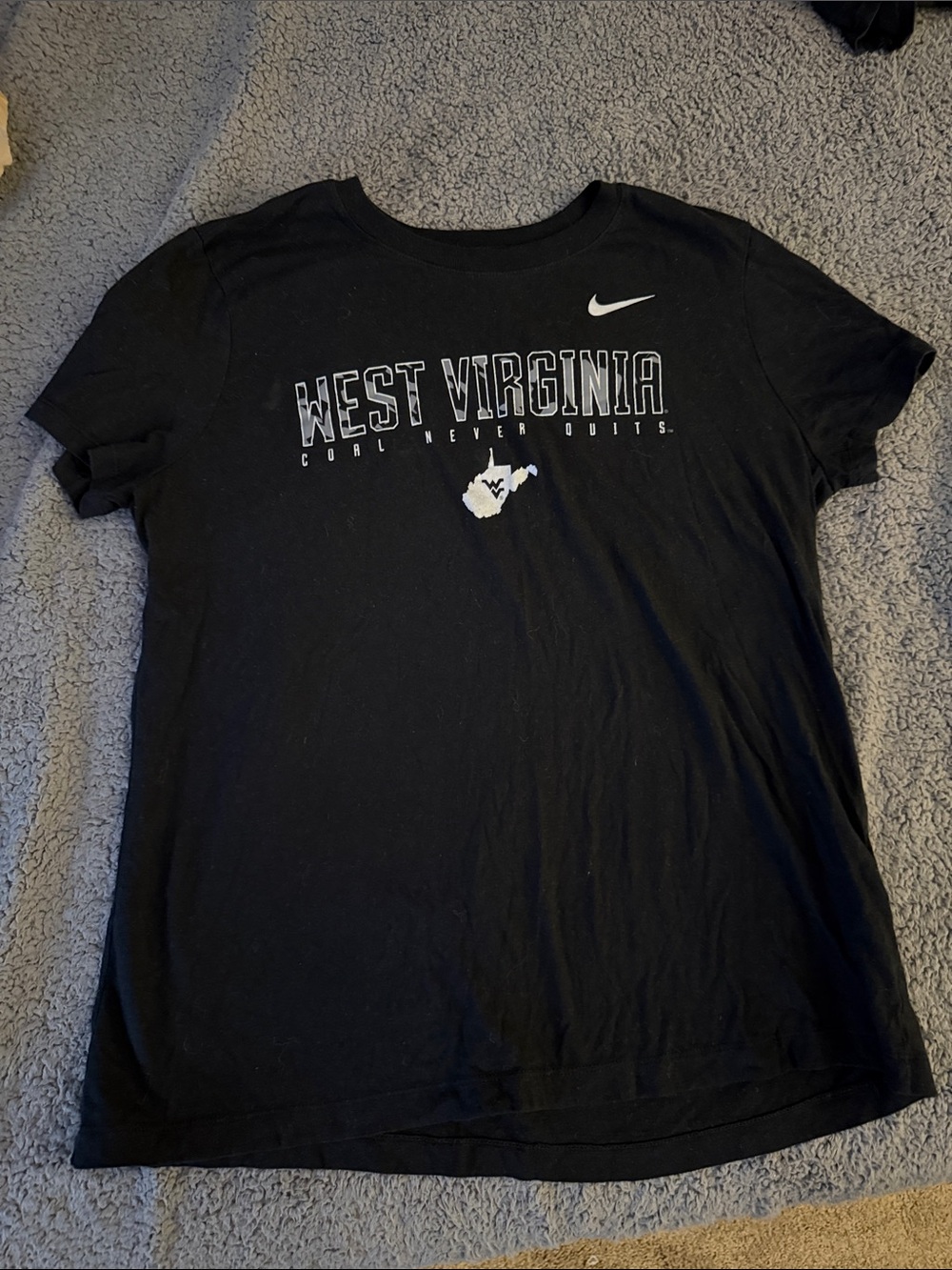 Nike Black West Virginia Graphic Short Sleeve Tee - Women's